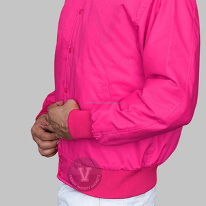 Chaqueta Letterman para hombre, chaqueta de béisbol universitaria de satén bordado, chaqueta de invierno a prueba de viento, transpirable, de alta calidad, personalizada - Product Image 5