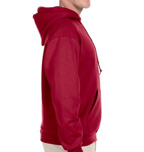Wholesale <b>Men's</b> Zipper-Up 100% Cotton <b>Short</b> <b>Sleeve</b> Quick Dry Breathable Pullover <b>Hoodie</b> Winter Fleece Solid Front Logo - Product Image 4