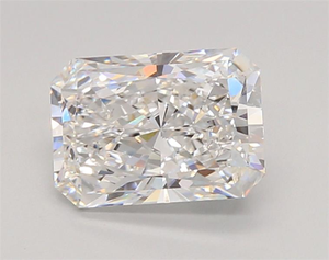 Diamante cultivado en laboratorio de 2.04 quilates, corte rectangular con esquinas rectas, corte brillante modificado, claridad VVS1, corte excelente. - Product Image 1