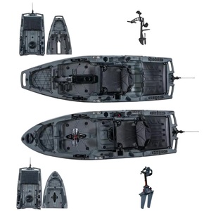 Nouveau Kayak Modulaire en Fibre de Carbone PU Durable de 3,1 à 4 Mètres avec Hélice Détachable et Pédale, Bateau de Pêche pour Une Personne - Modèle 2027 - Product Image 4