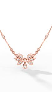 Collar con Diamantes Cultivados en Laboratorio con Corte Pera y Marquesa, en Oro Sólido de 18K, Color Incoloro VVS, Colgante Solitario con Cadena Delicada - Product Image 5