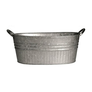 High Quality Manufacturer <b>Metal</b> Galvanized Beverage <b>Tub</b> Tabletop Luxury <b>Metal</b> Galvanized Beer Ice Bucket - Product Image 5