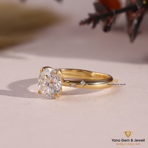Anillo de Uso Diario Clásico Solitario de Oro Sólido de 14K con Diamante Cultivado en Laboratorio CVD de 1.00 Quilates, Corte Redondo, Color E, Claridad VVS2, Certificado IGI - Product Image 2