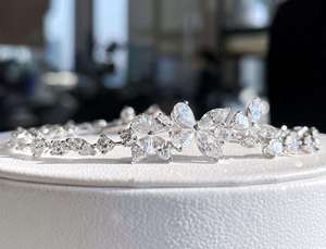 Bracelet en argent sterling avec moissanite pour femme, bijoux fins, alternative au diamant, idée cadeau pour fiançailles et mariage, vente en gros - Product Image 3