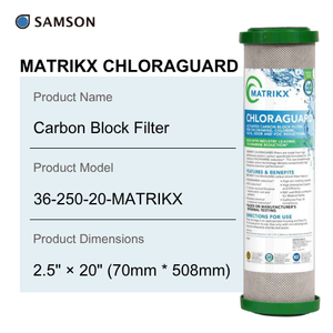 MATRIKX CHLORAGUARD 36-250-20 ไส้กรองคาร์บอนบล็อก 20 นิ้ว - Product Image 2
