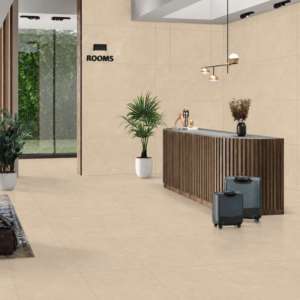 Carrelage en porcelaine mate grand format 600x1200mm, texture marbre, pour sol et mur, idéal pour l'intérieur d'hôtel, cuisine, chambre, avec adhésif. - Product Image 1