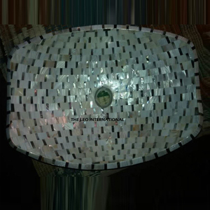 Lavabo Redondo Hecho a Mano para Decoración Moderna del Hogar, Ecológico, de Madreperla, para Baño y Bodas, Forma Redonda - Product Image 5