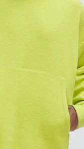 Sudadera con Capucha Extra Grande de Color Verde Neón para Hombre - Sudadera Informal de Corte Holgado con Diseño de Hombros Caídos, Sudaderas Personalizadas - Product Image 4