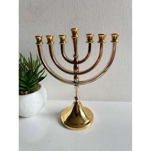 European Style 9 Arms Menorah Luxury Candle Stand For <b>Candlestick</b> <b>Brass</b> Candle Holder For Wedding Hanukkah Decoration Tabletop - Product Image 6