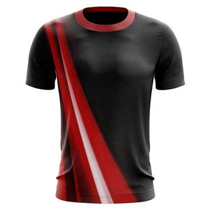 T-shirt personnalisé pour homme en sublimation, 100% polyester, séchage rapide, évacuation de l'humidité, vêtements de sport athlétiques avec impression intégrale en couleur - Product Image 2