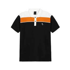 Polo de algodón de verano personalizado para hombre al por mayor, camisa polo de manga corta de gran tamaño con diseño de bloque de color, estilo deportivo de piqué - Product Image 4