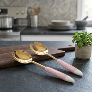 Ensemble de cuillères et fourchettes à salade de qualité supérieure en acier inoxydable, vaisselle pour cuisine moderne, restaurants, hôtels et marché de gros - Product Image 6