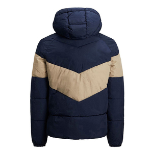 High Quality Men's Winter <b>Bubble</b> Jacket <b>Top</b> Selling 2026 Custom Wholesale Thin Fabric Hooded Collar Pocket Decoration OEM - Product Image 3