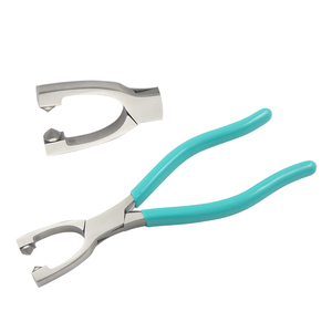 Bead Holding Plier 165mm Stainless Steel Spring & PVC Handles Crimping Wire Stripper OEM Jewelry Making DIY Bead <b>Clamp</b> Pliers - Product Image 1