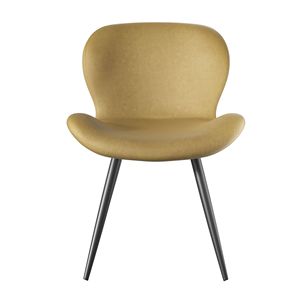 Mid Century Modern Faux Leather Dining Chair Set of 2 for Kitchen or Dining <b>Room</b> - Product Image 6