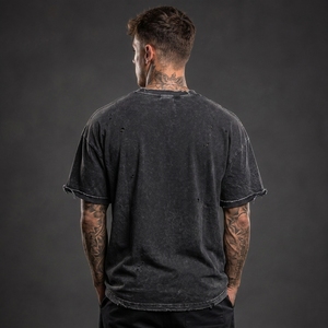 Premium Men Distressed <b>T</b> <b>Shirt</b> Soft Cotton Fabric Vintage Washed Finish Relaxed Fit Short Sleeve Casual Streetwear Apparel OEM - Product Image 2