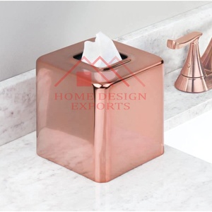 Nouvelle arrivée couverture de mouchoirs en métal moderne pour boîtes à mouchoirs pour décorations pour la maison meilleure vente boîte à mouchoirs pour décorations de mariage 2024 - Product Image 2