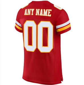 Nouveau style de maillot de football américain imprimé, 100% polyester, manches courtes, logo sur le devant, évacuation de l'humidité, personnalisable, équipe nationale - Product Image 4