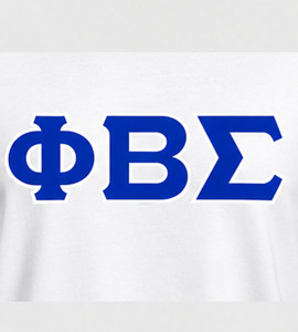 เสื้อโปโลผู้ชาย แขนสั้น คอกลม ทรงปกติ ปักลายตัวอักษร White Phi Beta Sigma ผ้าเจอร์ซีย์ ยับยาก สวมใส่สบาย - Product Image 2