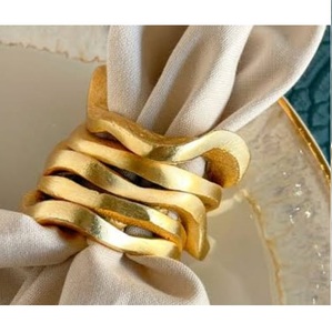 Anillo de Servilleta Metálico Decorativo para Centro de Mesa, Novedad, para Bodas y Eventos - Product Image 1