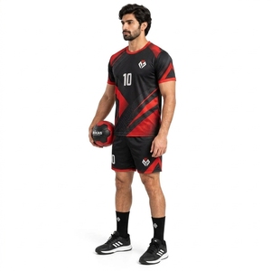 Ensemble deux pièces léger et confortable, idéal pour l'entraînement au handball : maillot et short de sport haut de gamme - Product Image 3