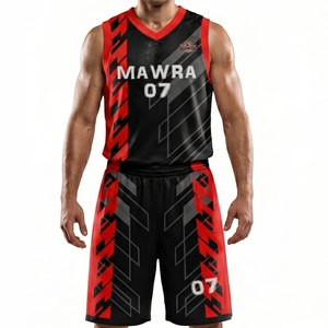 Uniforme de Baloncesto Sublimado Mawra Martial Arts, Secado Rápido, Tallas Grandes, Número de Equipo Personalizado, Ropa Deportiva de Poliéster - Product Image 1