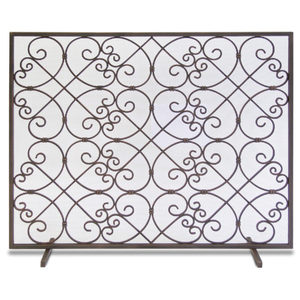 Paravent de cheminée à prix réduits, en métal forgé, design premium, avec protection anti-étincelles à motifs, pliable, pour la maison - Product Image 5