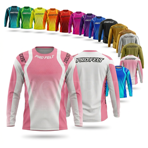 Breathable Quick Dry Custom Made High Performance Fashionable Trendy Motocross Jersey Long Sleeve Digital Printed Biker Shirts - Product Image 1