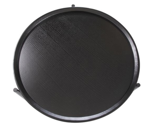 Table basse ronde en métal, table d'appoint moderne pour salon, table centrale noire, durable et facile à nettoyer, avec rangement - Product Image 4