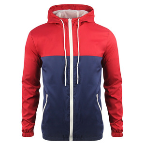 Veste d'automne personnalisée avec logo, veste de sport camouflage à capuche avec coutures tendance, coupe-vent pour homme - Product Image 1