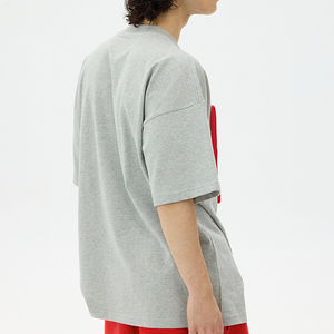 เสื้อยืด 3 มิติ ลายนูนแบบกำหนดเองสำหรับผู้ชาย ทรงโอเวอร์ไซส์ ไหล่ตก เสื้อยืดดีไซน์เนอร์สตรีทแวร์ เสื้อยืดแฟชั่นผ้าฝ้าย ขายส่ง - Product Image 6