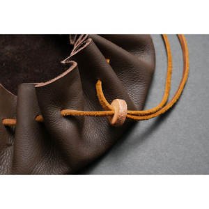 Bolsa con Cordón de Alta Calidad, Logotipo Grabado Vintage, Hecha a Mano, Totalmente Impresa, Bolsa de Cuero Personalizada para Amantes de DND RPG - Product Image 5