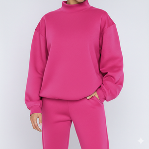 Pull à col montant pour femme, style streetwear, commande en gros - Product Image 1