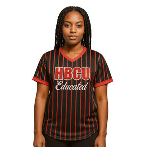 T-shirt de baseball en chenille brodé pour femme, motif DST, pour les sororités grecques Delta Divine Nine, idéal pour les étudiantes des HBCU - Product Image 1