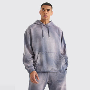 Survêtements grande taille effet délavé avec impression de logo personnalisée, coupe régulière, respirants, deux pièces - Product Image 3
