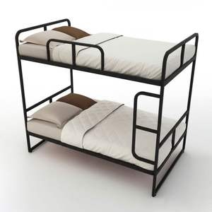 Lit superposé moderne réglable en métal écologique, cadre métallique robuste pour chambre à coucher, école, dortoir, auberge, appartement - Product Image 1