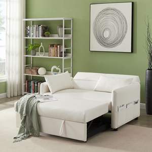 Divano letto per il tempo libero per il soggiorno comprende 2 cuscini - Product Image 6