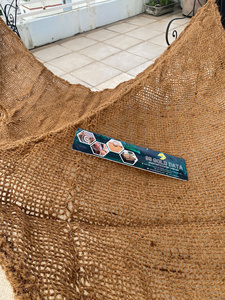 Vela de Sombra para Playa 100% Natural de Lona Tejida, Color Marrón Natural, para Hogar, Jardín, Fiestas al Aire Libre - Product Image 5