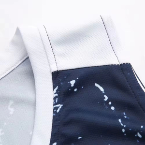 Ensemble Maillot et Short de Basketball Personnalisé Grande Taille Imprimé Haute Qualité – Tenue de Sport Respirante Sans Manches - Product Image 4
