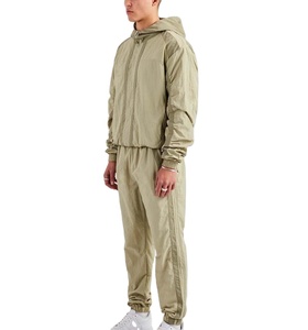 Chándal cortavientos para correr hecho a medida de alta calidad, ropa deportiva, traje cortavientos de dos piezas, transpirable con capucha, moda personalizada - Product Image 3