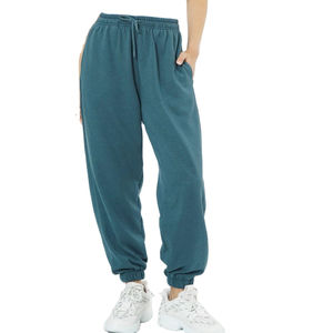 Pantalones Deportivos Extra Grandes para Mujer, Cintura Alta, con Cordón, 100% Algodón Premium, Tejido Grueso de 300g, para Invierno - Product Image 1