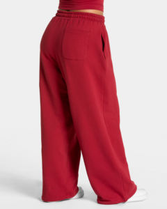 Pantalones Jogger de Pierna Ancha para Mujer, de Invierno, con Estampado de Tuberías en Contraste Rojo Cereza, de Corte Holgado, Estilo Casual Urbano, para Gimnasio y Descanso, Private - Product Image 6