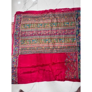 Sari de Seda Estampado Premium con el Mejor Diseño para Bodas, Compromisos y Moda Étnica, Precio de Venta para Exportación - Product Image 6
