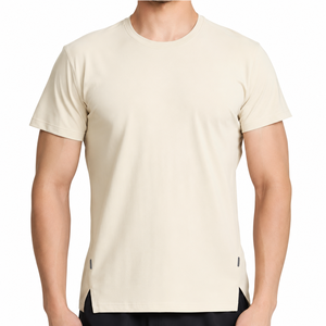 เสื้อยืดออกกำลังกายผู้ชาย แห้งเร็ว ระบายอากาศได้ดี เป็นมิตรกับสิ่งแวดล้อม ผลิตจากโพลีเอสเตอร์ผสมสแปนเด็กซ์ ทอแบบสปอร์ต มีทุกสี - Product Image 4