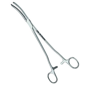 Pince d'hystérectomie manuelle Kieback Atraumata, certifiée CE Classe I, garantie à vie, usage chirurgical, courbée 250 mm (10 po), en acier inoxydable - Product Image 6