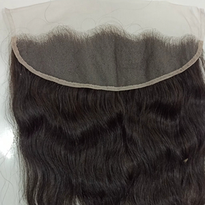 Closure frontale en dentelle 13x4, cheveux humains lisses, transparente, de l'oreille à l'oreille, avec raie libre, 100% cheveux humains, pré-épilée - Product Image 1