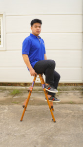 Bes NIKAWA Aluminum Folding Step Ladder 4 Steps 6FT Manual <b>Lock</b> 150kg Capacity <b>Portable</b> Home Use Hotel School Warehouse Modern - Product Image 6