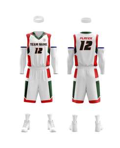 Ensemble d'uniformes de basketball personnalisés sublimés respirants à séchage rapide avec nom, numéro et logo d'équipe – Vêtements de sport OEM - Product Image 4