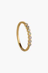 Lab Grown Diamond Stackable <b>Ring</b> Bezel Dainty Minimalist Solitaire Everyday <b>Thin</b> Band 14k 18k Solid Gold Manufacturer Wholesale - Product Image 3