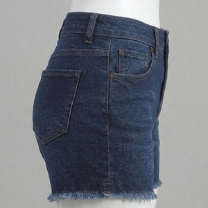 Shorts Oxford para Mujer, Lavado Desgastado Personalizado, Bordes Crudos, Tela Oxford, Corte Regular, Estilo Urbano, Logotipo Personalizado, Transpirable, Verano, 100% - Product Image 5